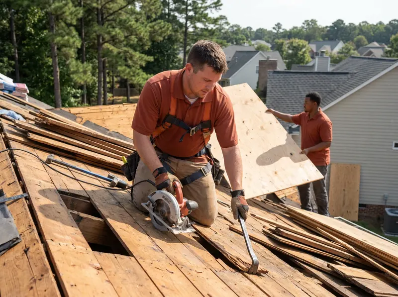Roof Decking Replacement in Raleigh, NC