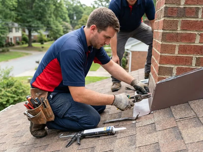 Roof Flashing Repair in Raleigh, NC